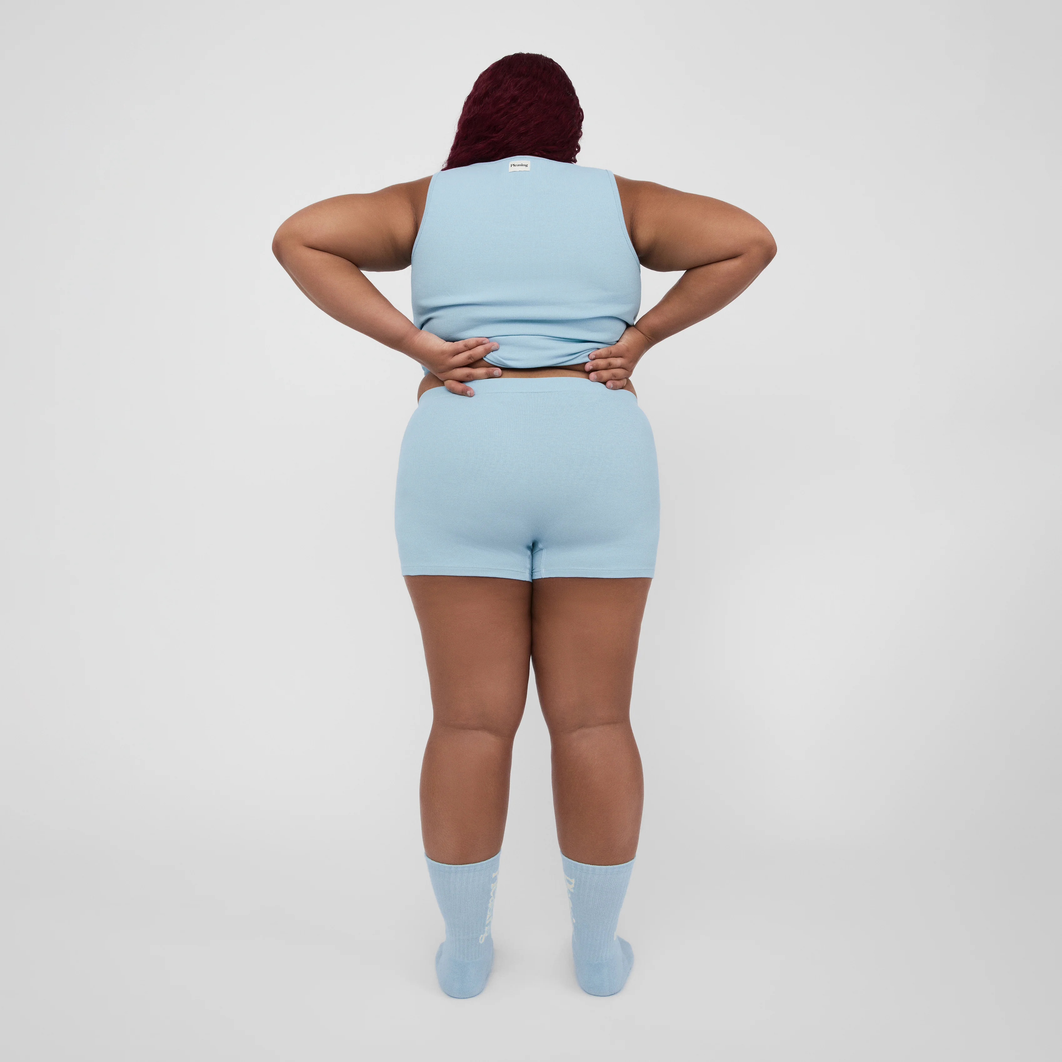 The Pleasing Ribbed Boxer Brief in Blue - Image 17
