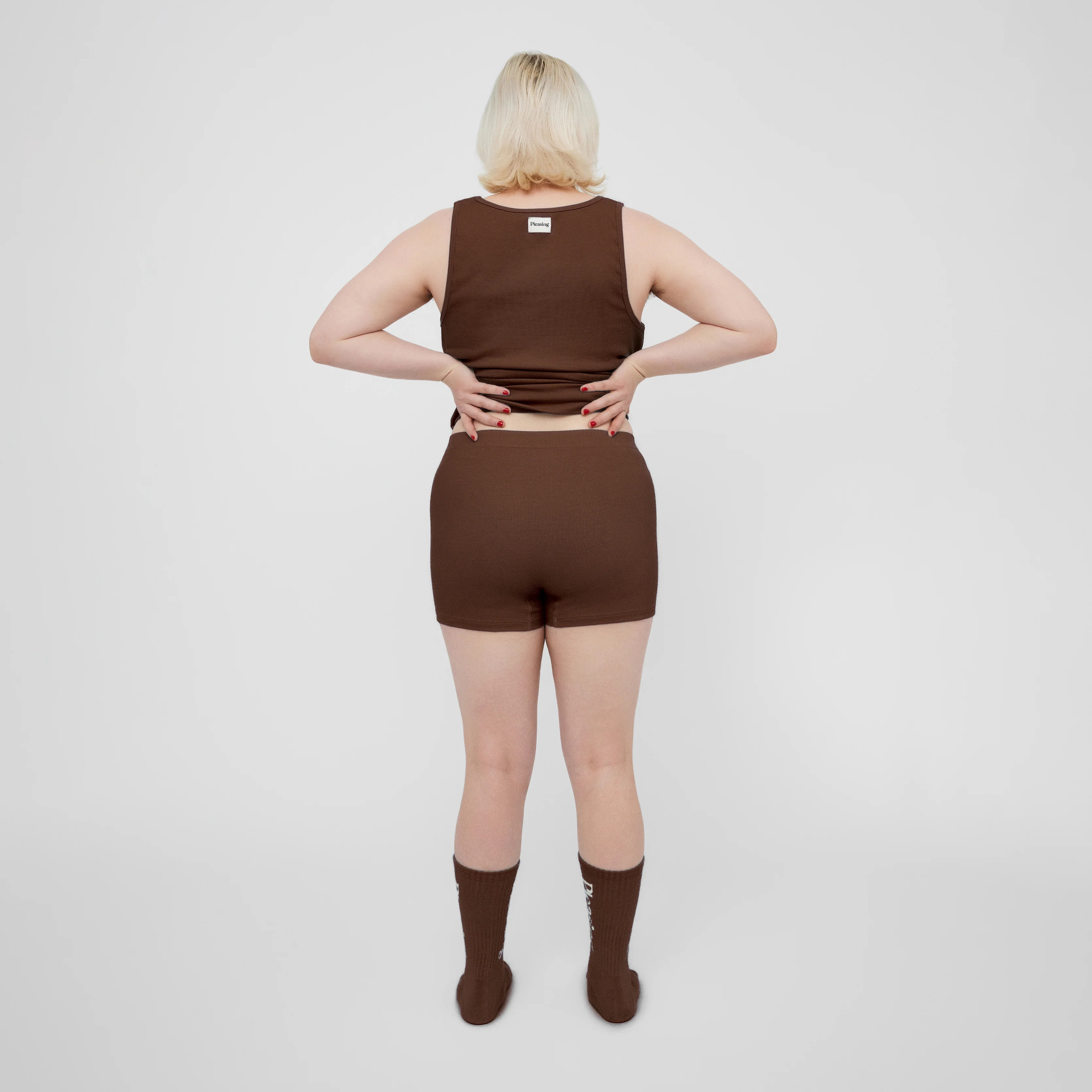 The Pleasing Ribbed Boxer Brief in Brown - Image 26