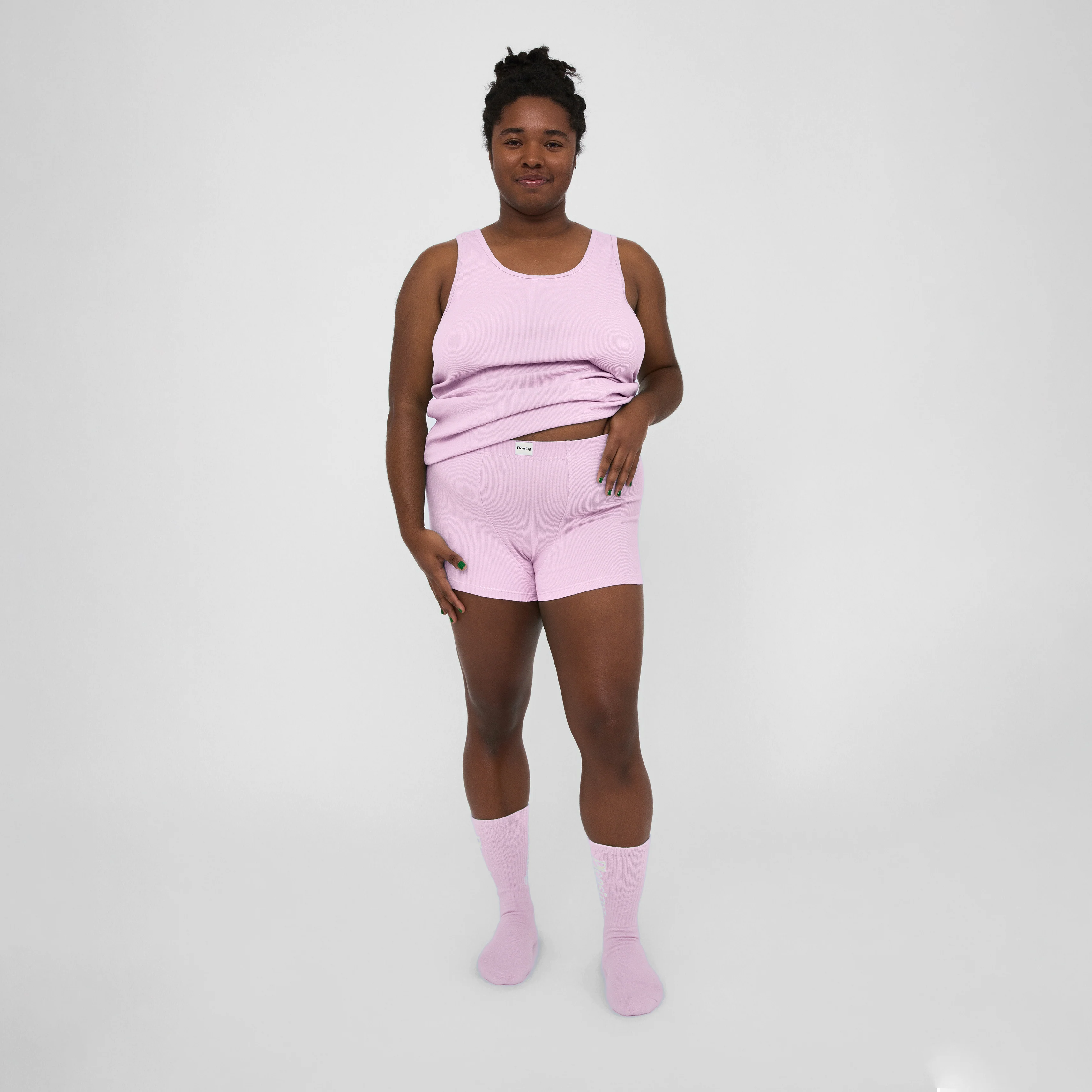 The Pleasing Ribbed Boxer Brief in Lavender - Image 3
