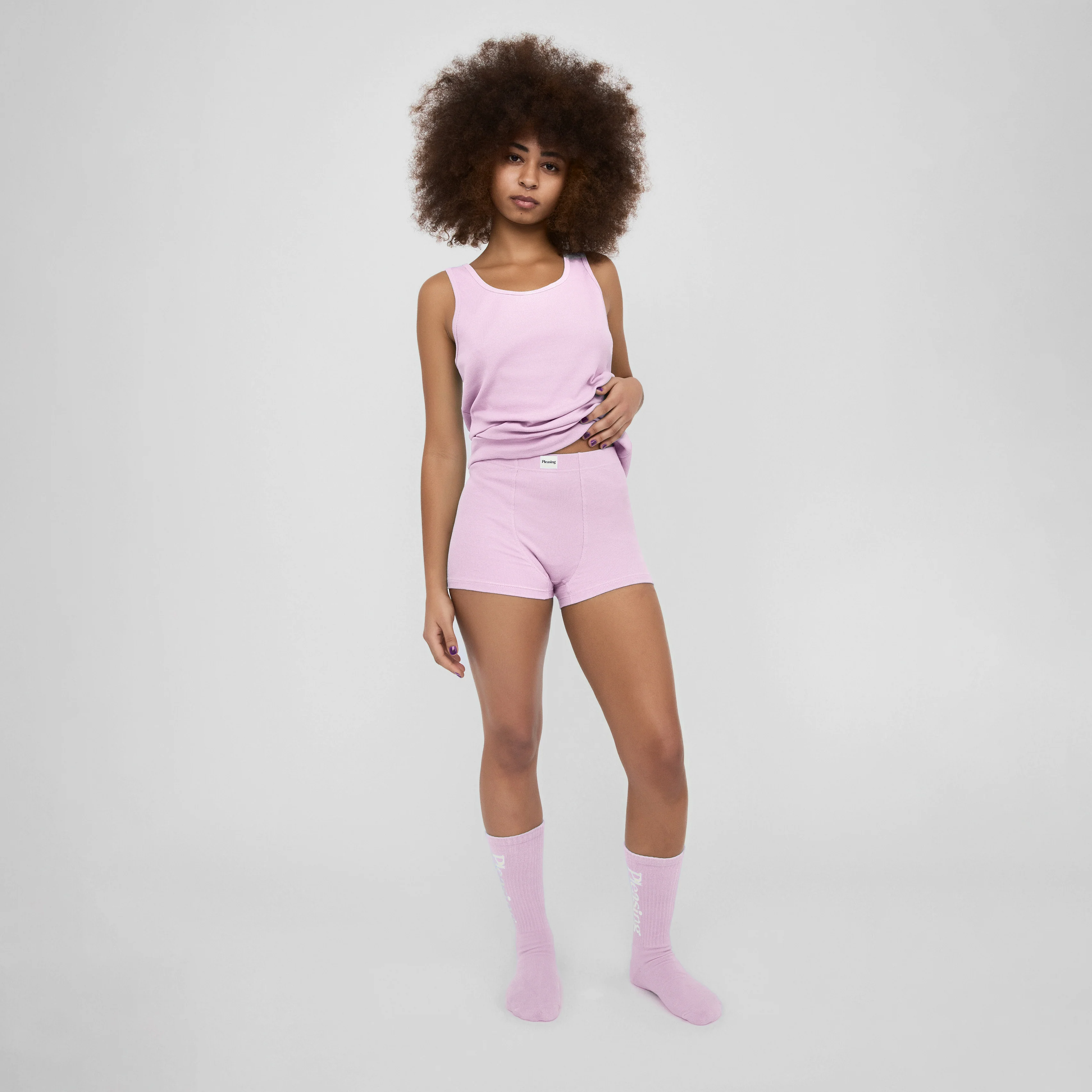 The Pleasing Ribbed Boxer Brief in Lavender - Image 9
