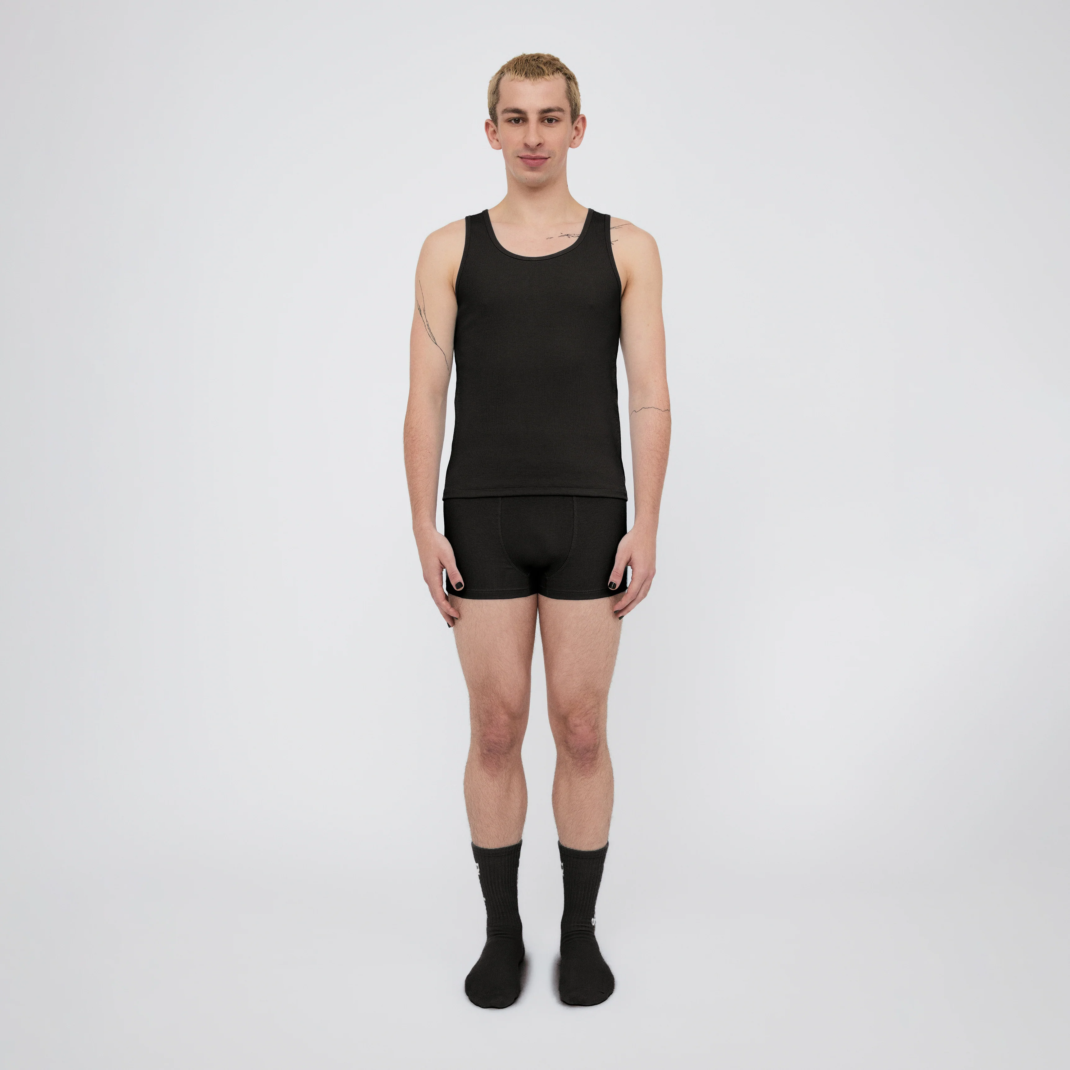 The Pleasing Ribbed Tank in Black - Image 25