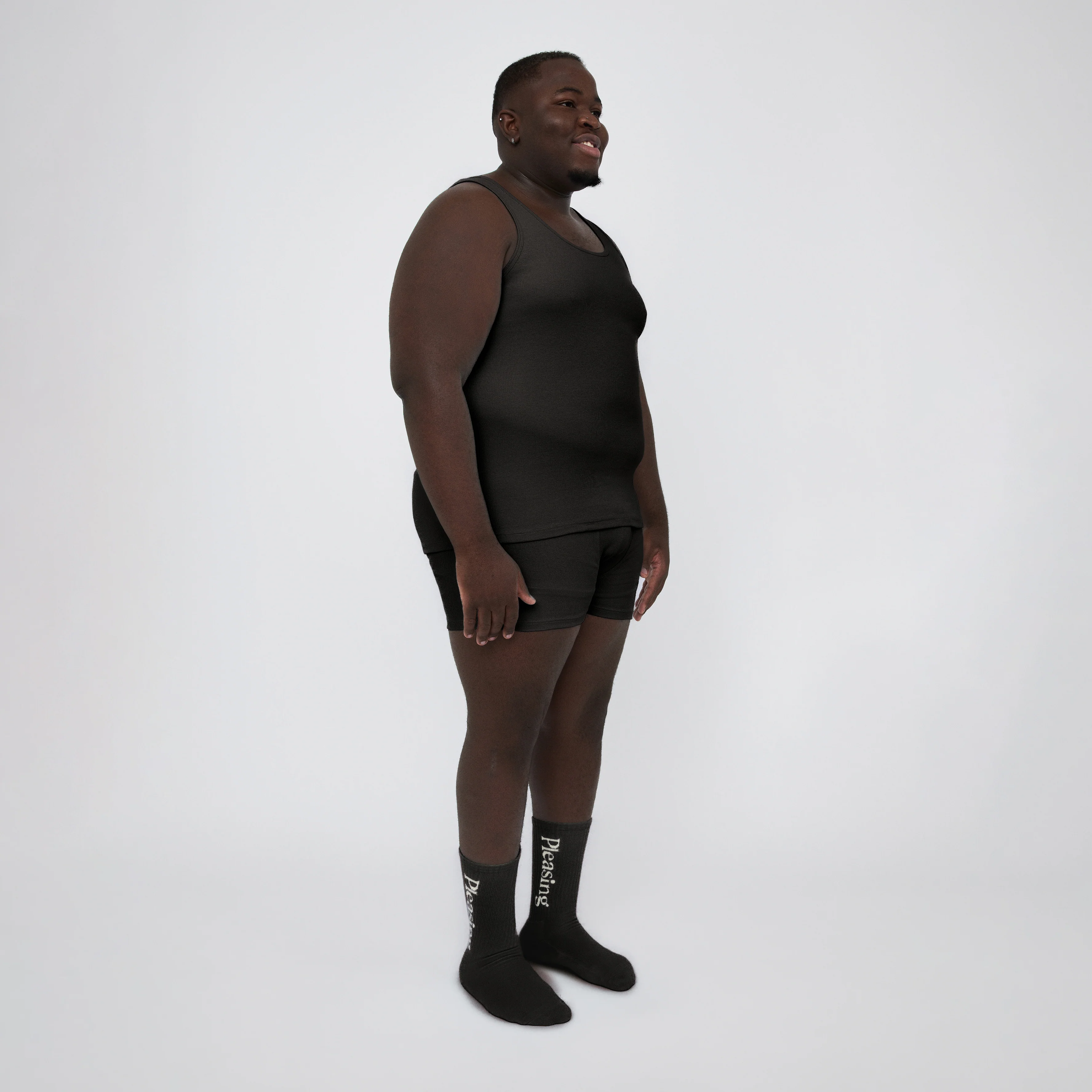 The Pleasing Ribbed Tank in Black - Image 36