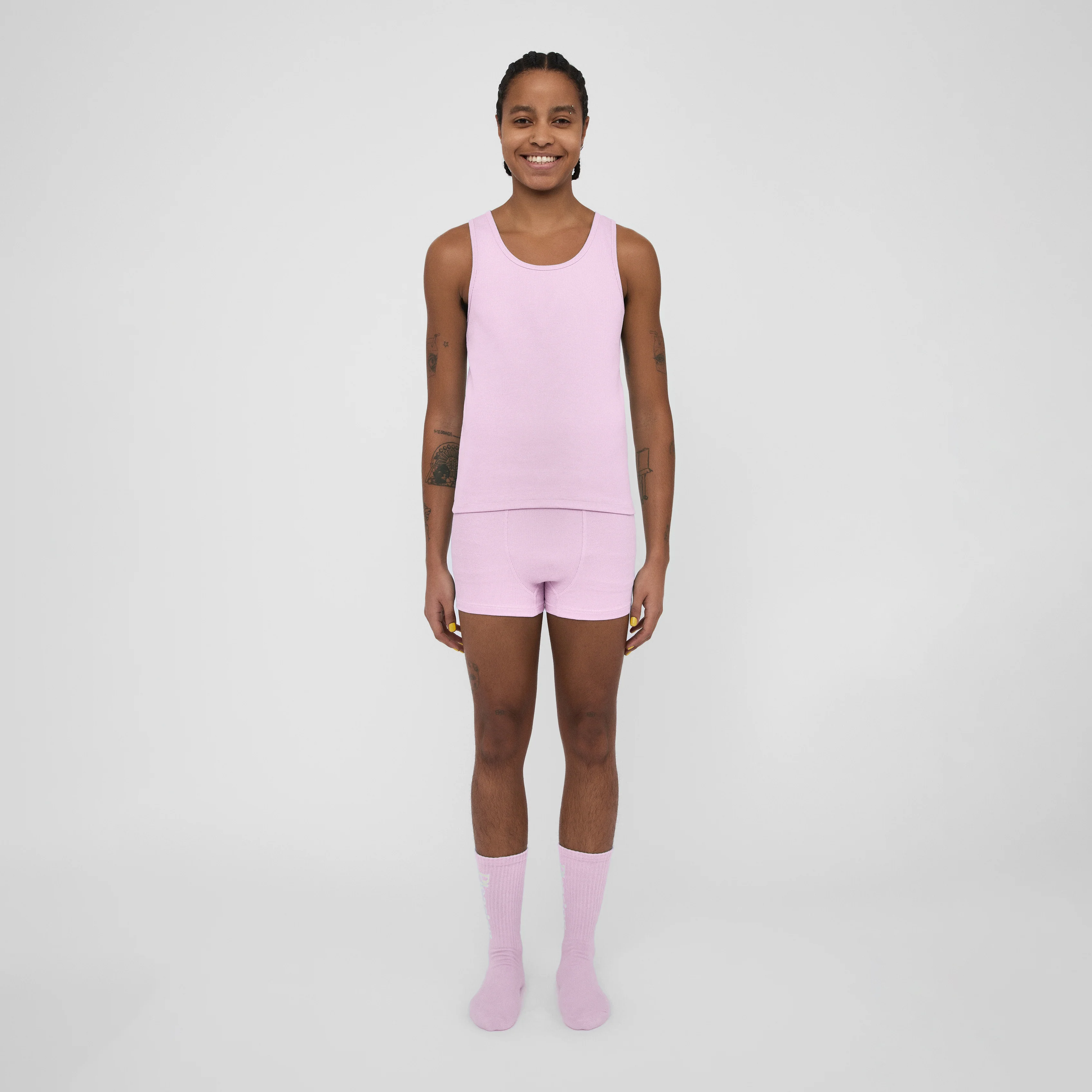 The Pleasing Ribbed Tank in Lavender - Image 10