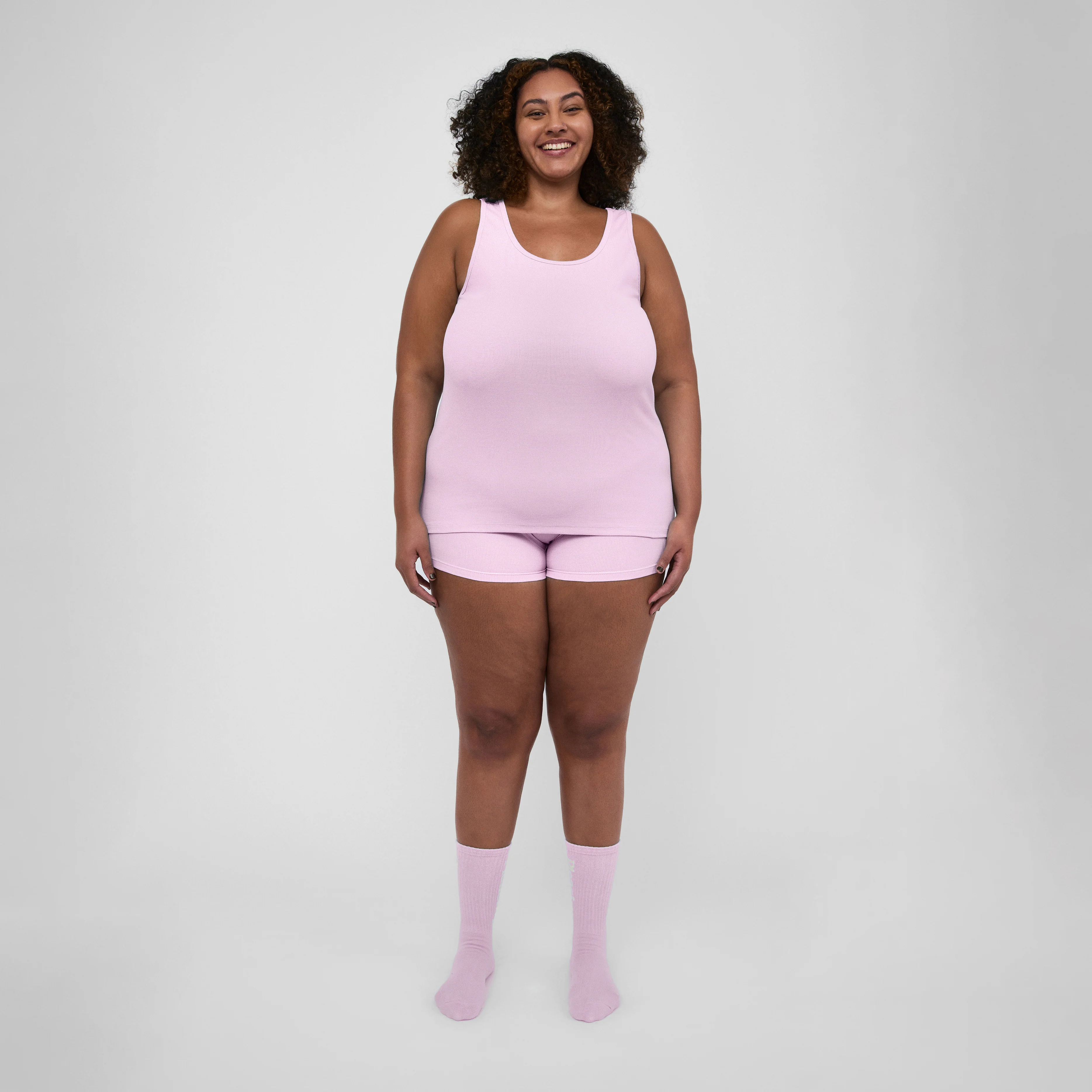 The Pleasing Ribbed Tank in Lavender - Image 14