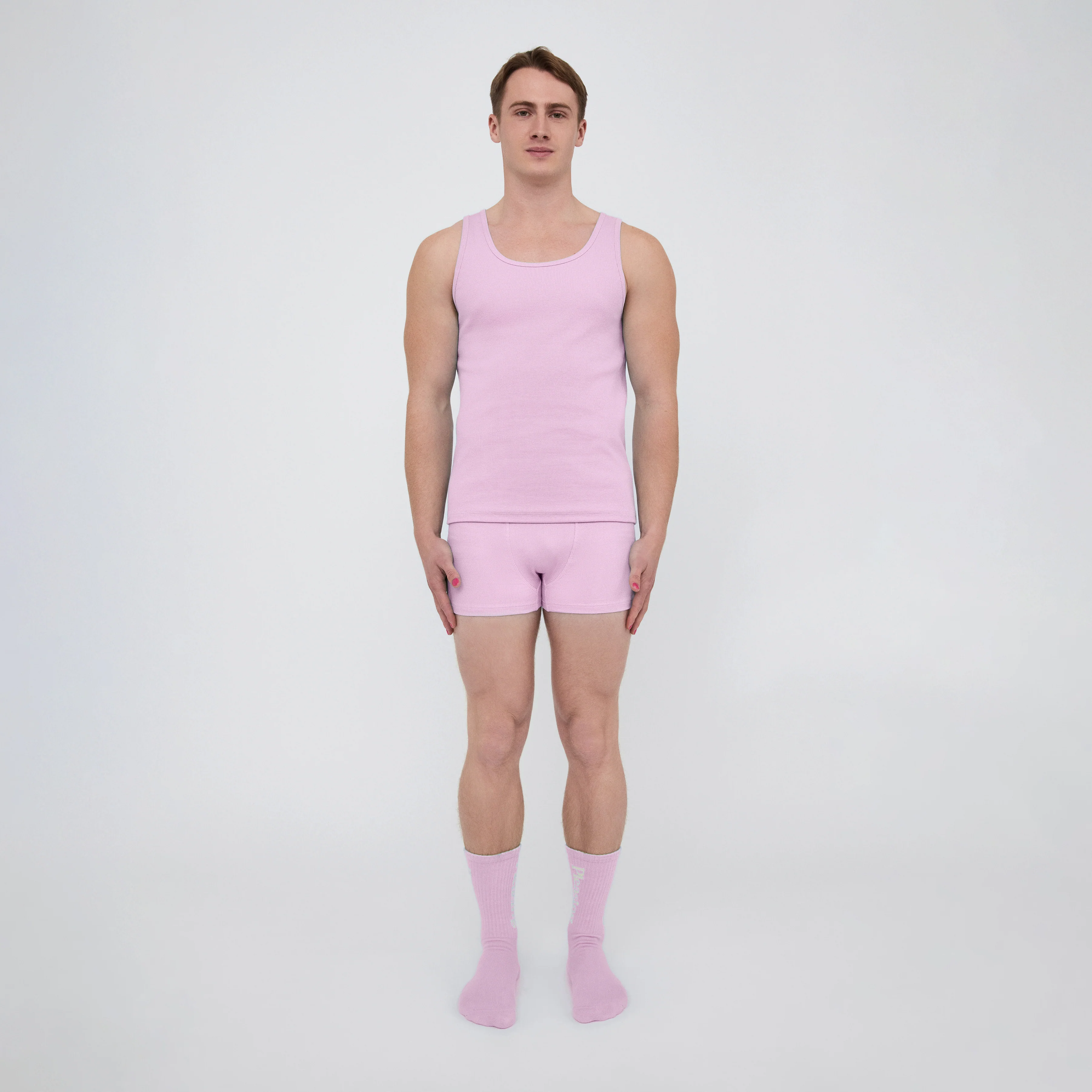 The Pleasing Ribbed Tank in Lavender - Image 16