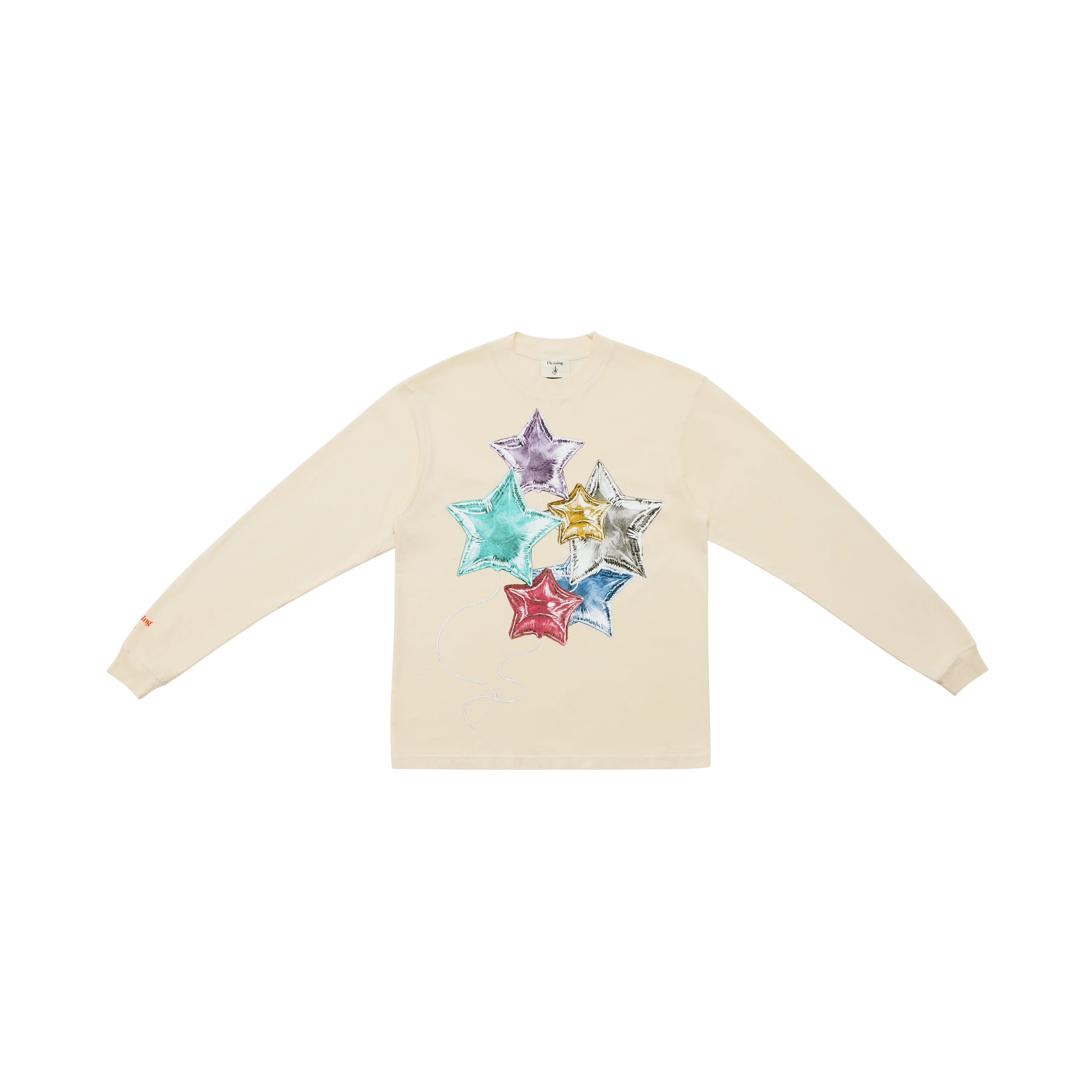 The Pleasing x JW Anderson Balloon Star Long Sleeve T-Shirt in Cream
